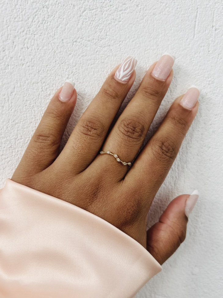 Anel Constelação Cravejado Banhado a Ouro 18K - #12