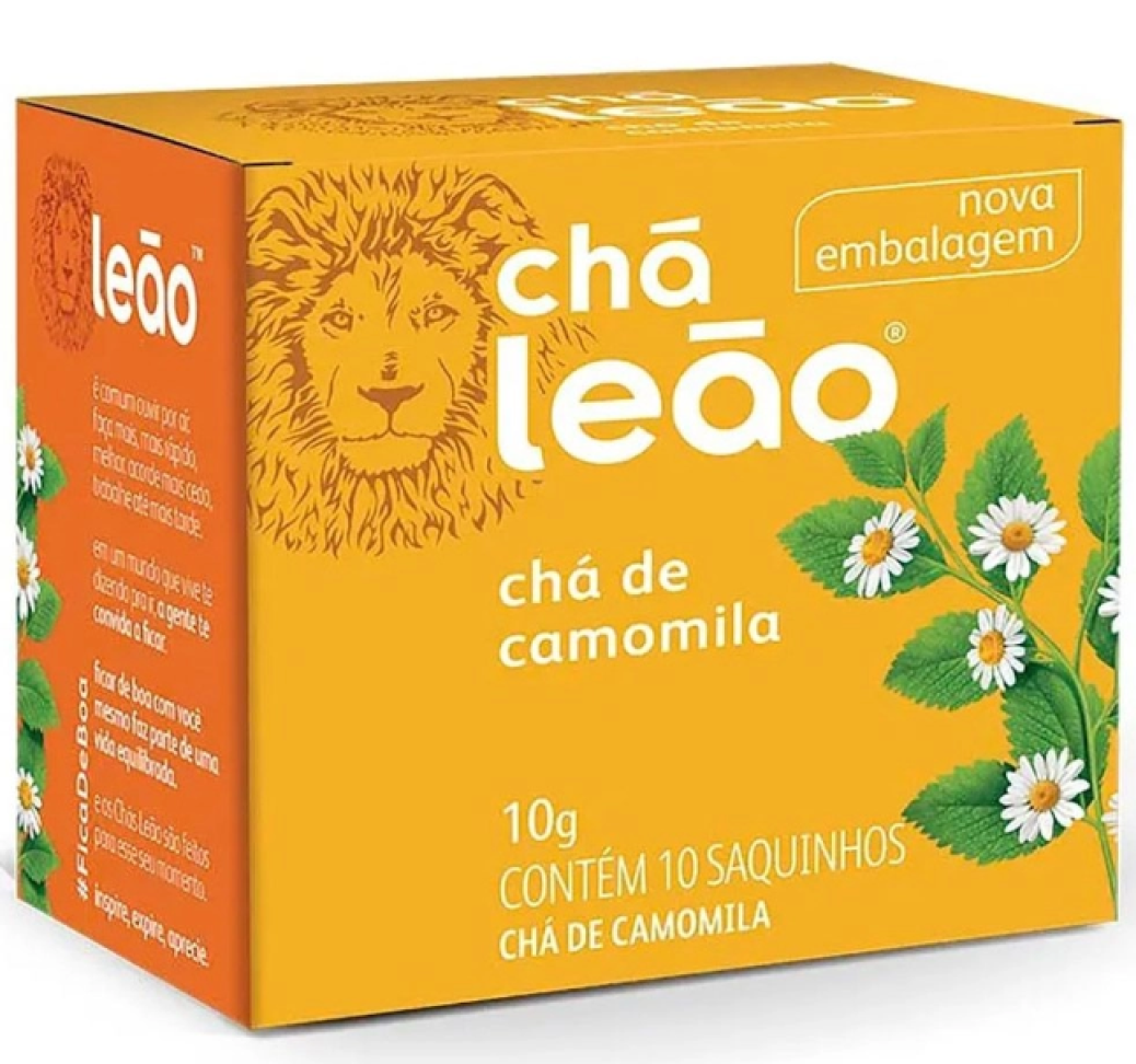 Chá De Camomila Leão Com 10 Saquinhos