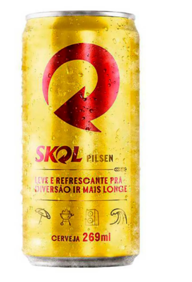 Cerveja Skol Pilsen Lata 269ml