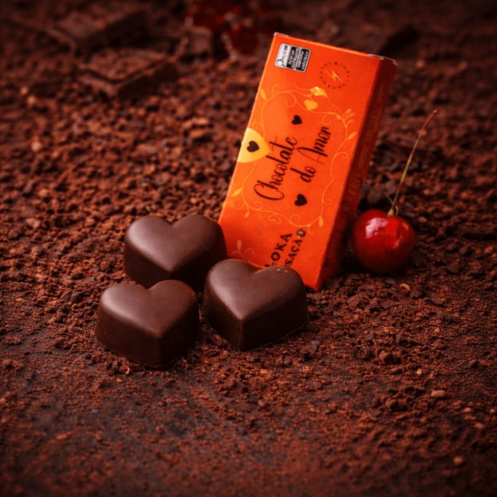 Chocolate do Amor Excitante para Adultos Sabor Cereja com Taurina 01 Unidades - #2