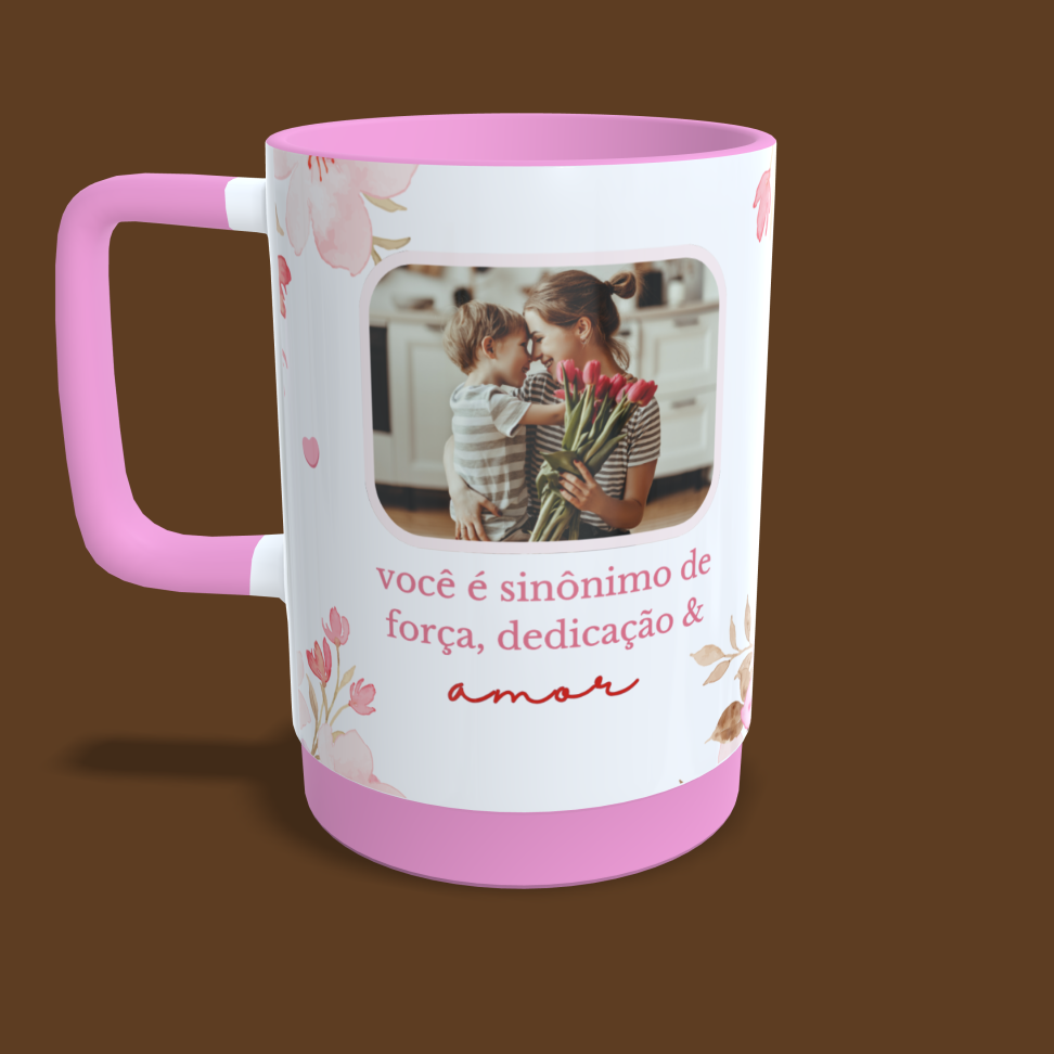 Caneca c/  Alça Soft e Base em Silicone
