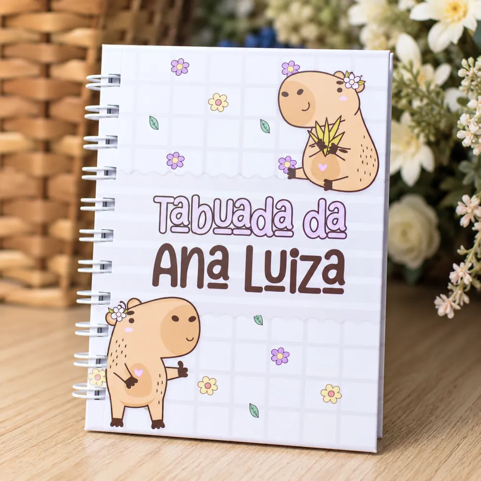 Caderno de Tabuada Escolar