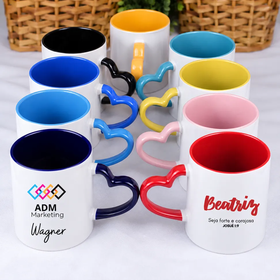 Caneca Alça de Coração