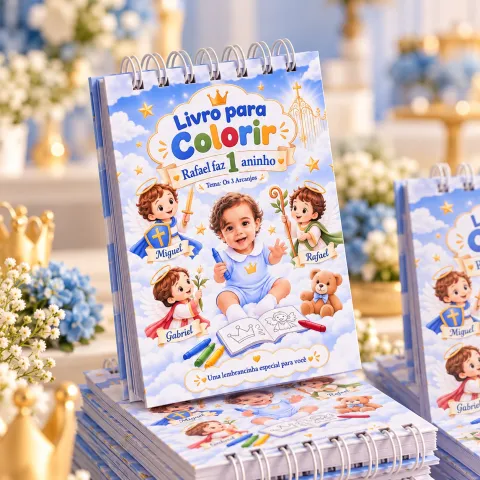 Mini livro para colorir