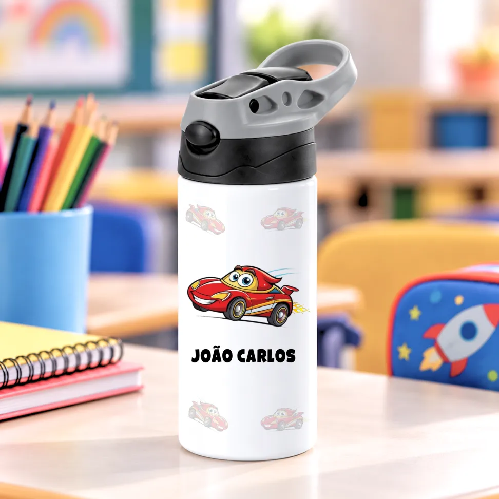 Garrafa térmica Kids bico retrátil