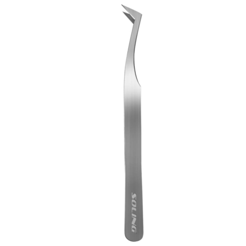 Pinça Soling Curva para Volume Russo Ref. 344