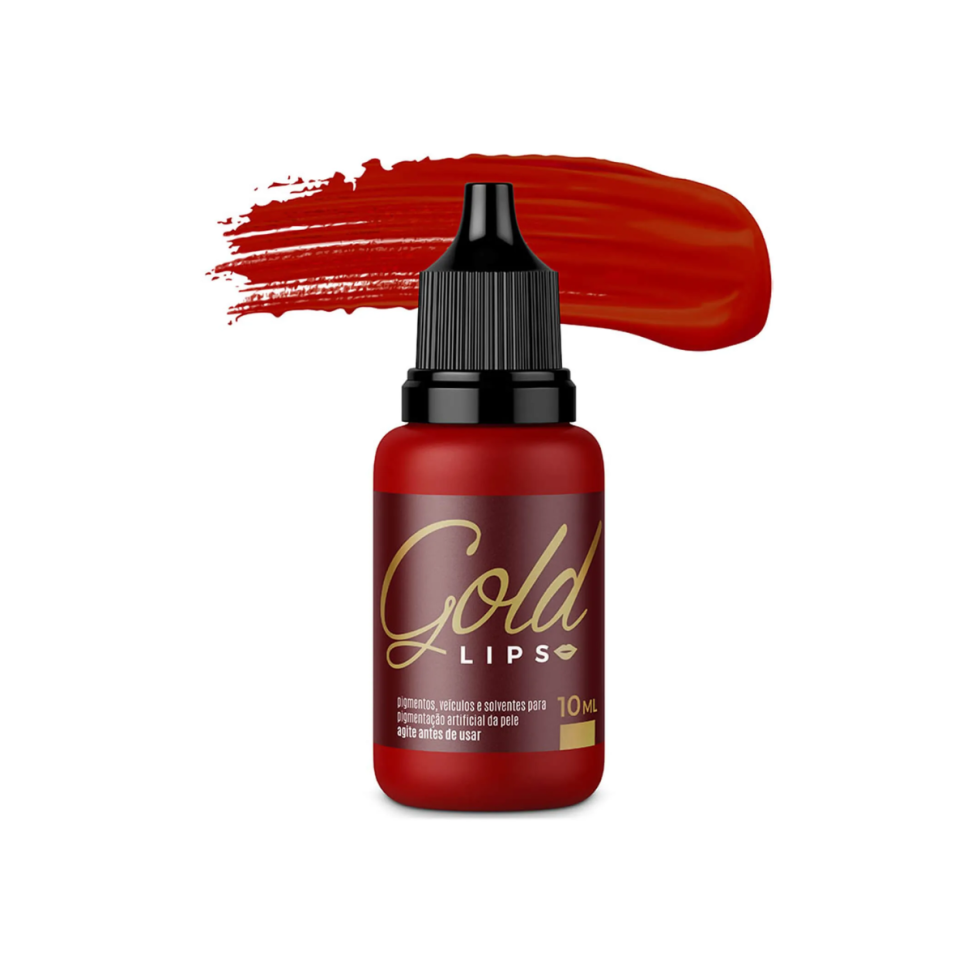 Pigmento Mag Gold Lips Vermelho 5 ml