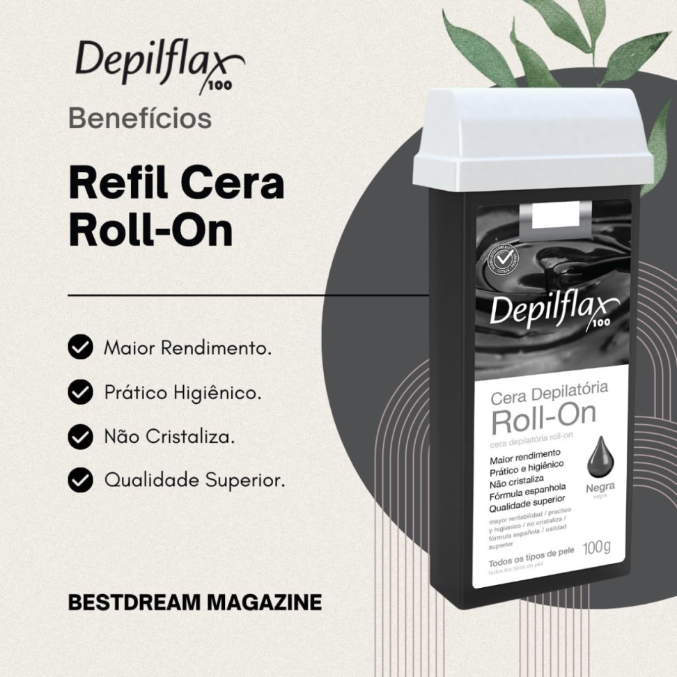 Refil de cera rollon Depilflax 100 g - #3