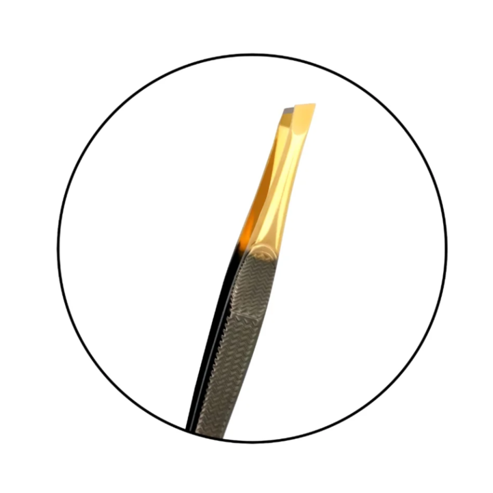 Pinça Klass Vough Ponta Dourada Chanfrada TW OR124 - #2