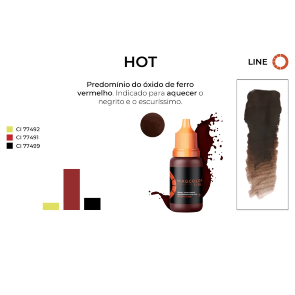 Pigmento Mag Gold Line Brow Hot 5 ml