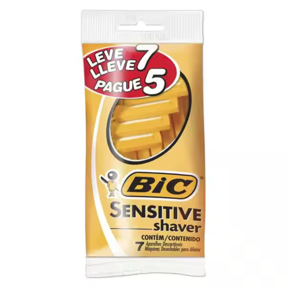 Aparelho de Barbear BIC Amarelo - Pct com 7 Unidades - #2