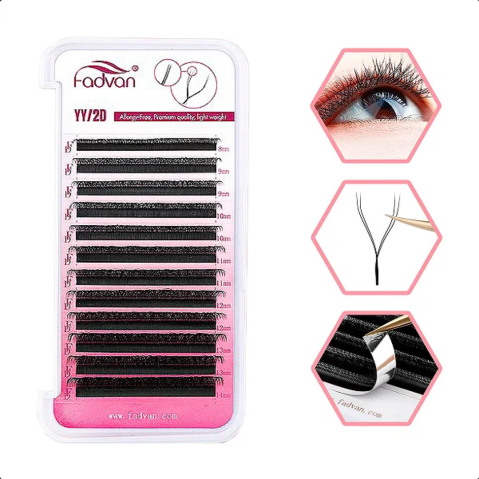 Cílios Fadvan 2D 0,07 D Mix 8-14mm - #3