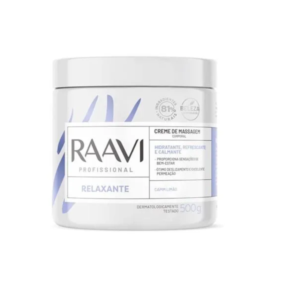 Creme de Massagem Relaxante 500 g RAAVI