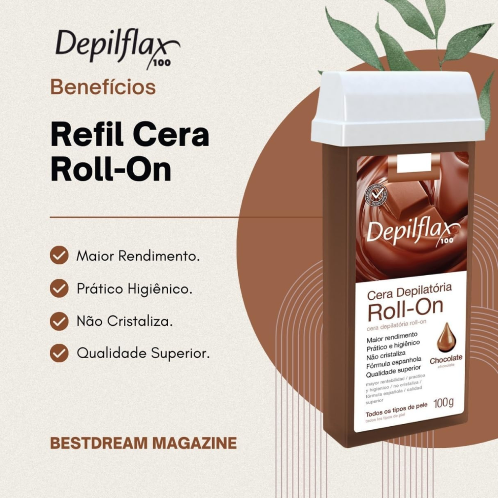 Refil de cera rollon Depilflax 100 g - #4
