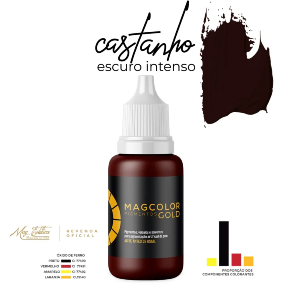 Pigmento Mag Gold Castanho Escuro Intenso 10 ml