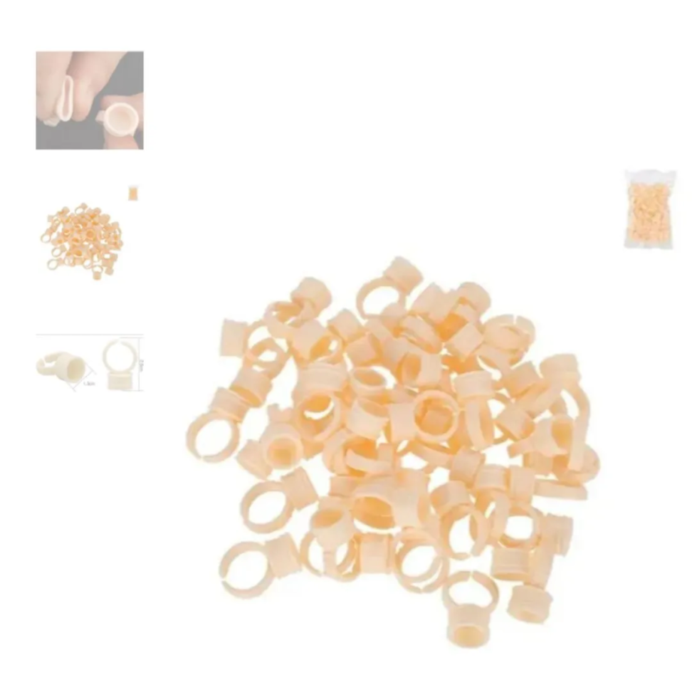 Anel Batoque Descartável com 100 unidades - #1