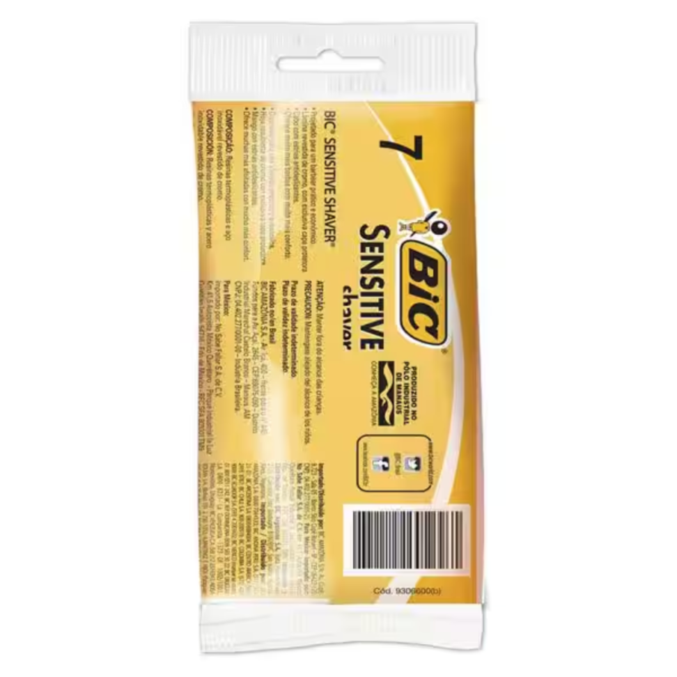 Aparelho de Barbear BIC Amarelo - Pct com 7 Unidades - #3