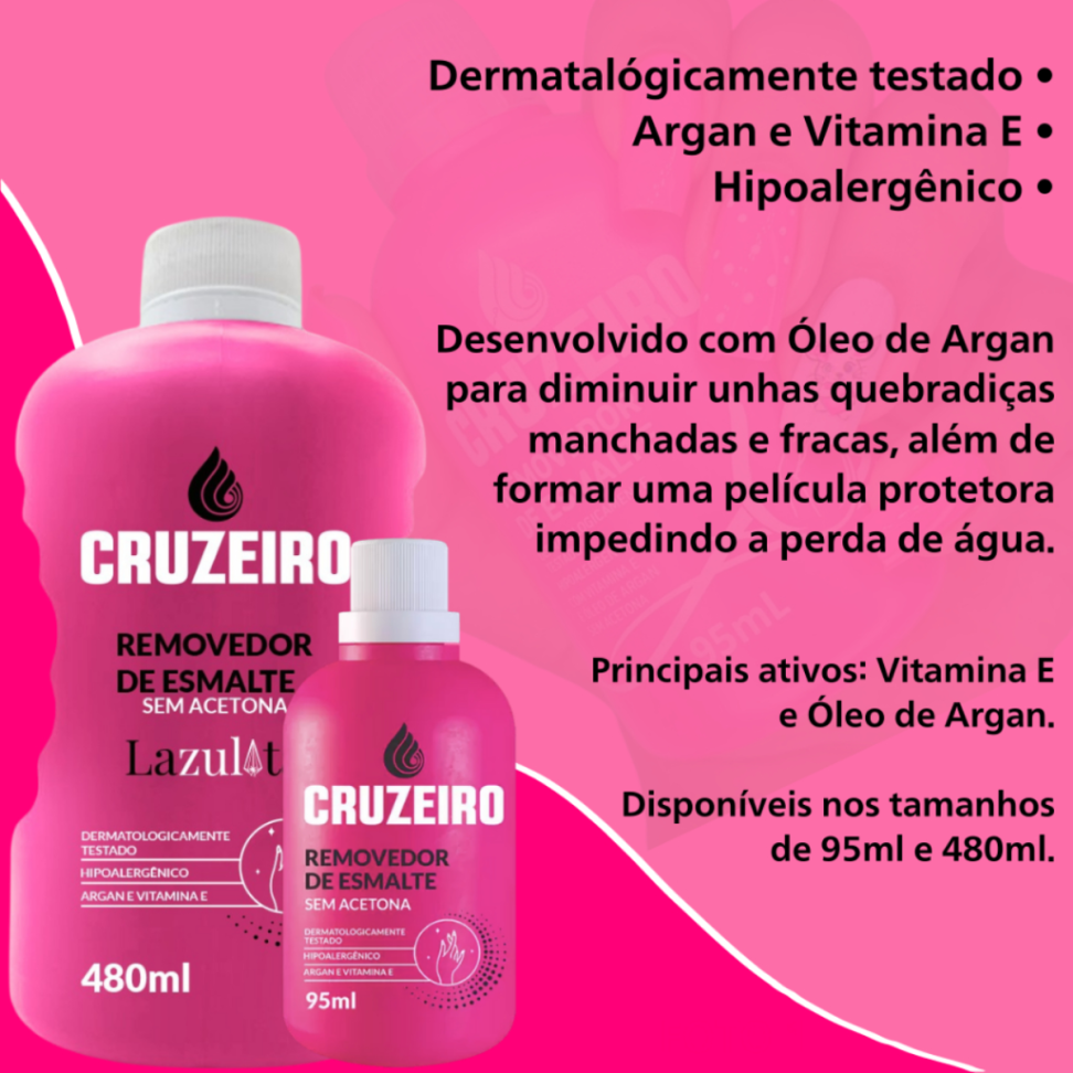 Removedor sem Acetona Cruzeiro 480 ml - #2