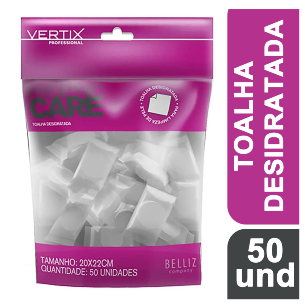 Toalha Desidratada VERTIX 50 Unidades