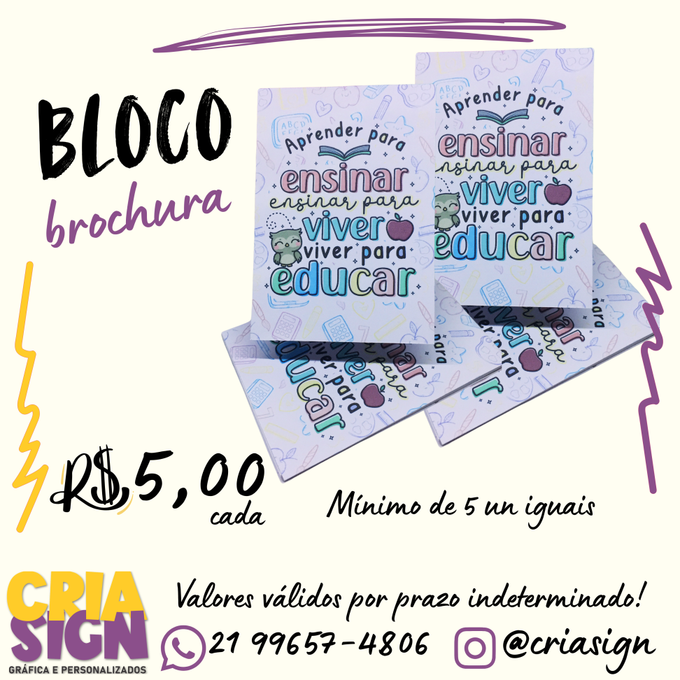 Bloco Brochura