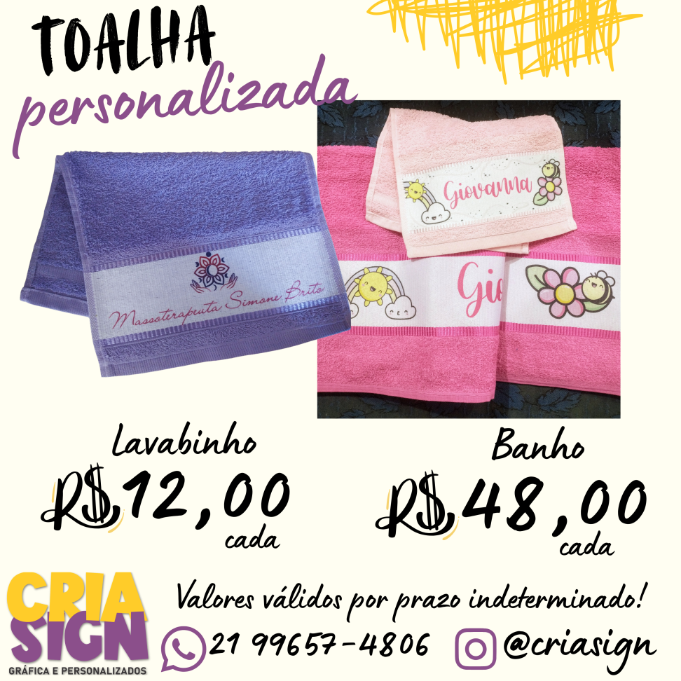 Toalha Personalizada