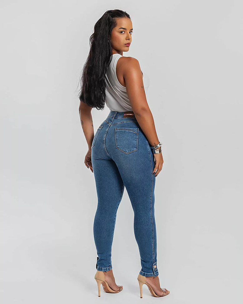Calça Jeans Cigarrete  38, 40, 42, 44 Blk25360 - #3