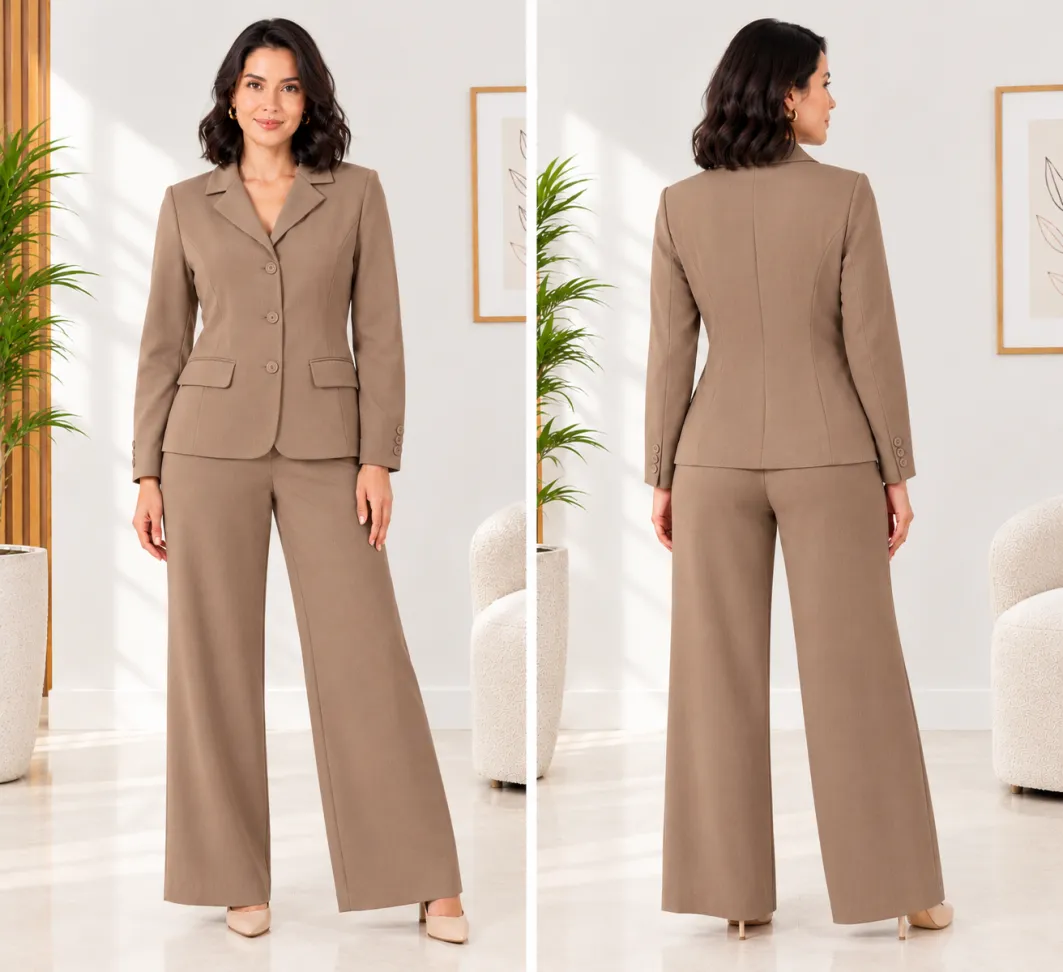 Conj Blazer Bege 42 - #1