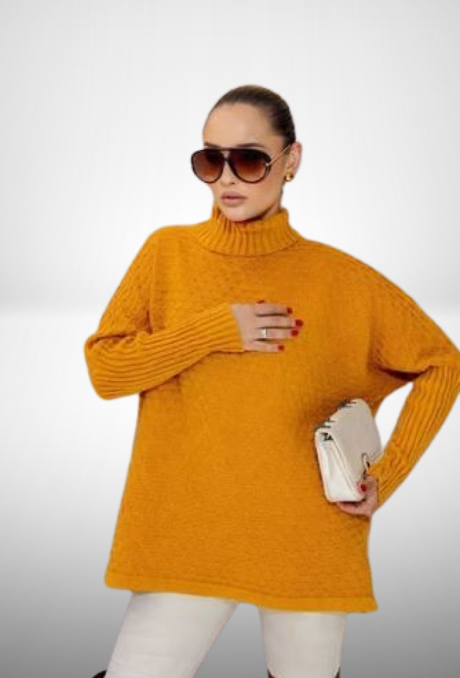 Blusão Mostarda, Vermelho Tricot M Reftk26242