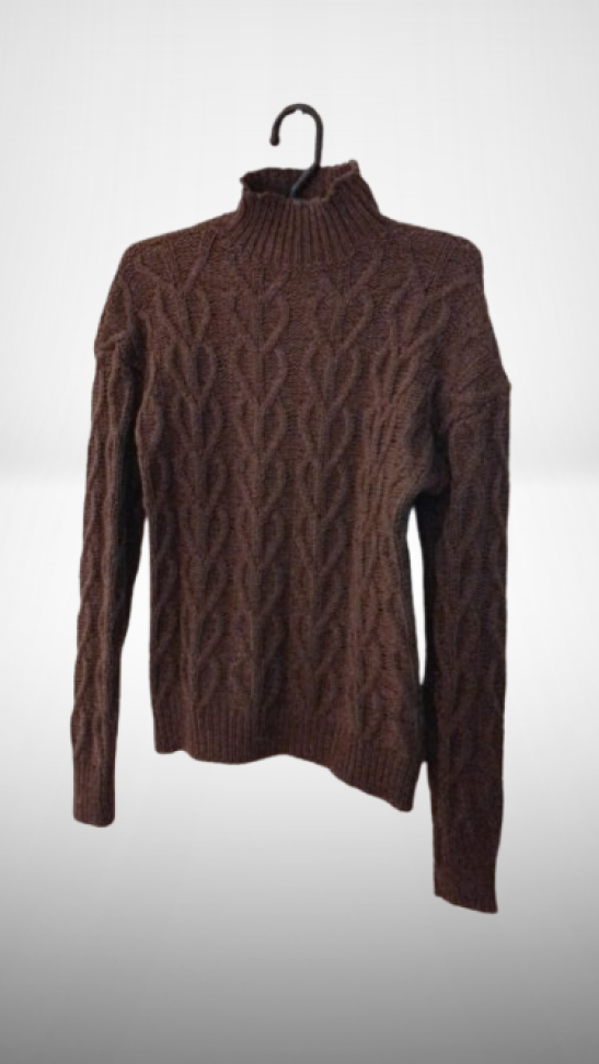 Blusão Marrom Tricot M Refdk100552
