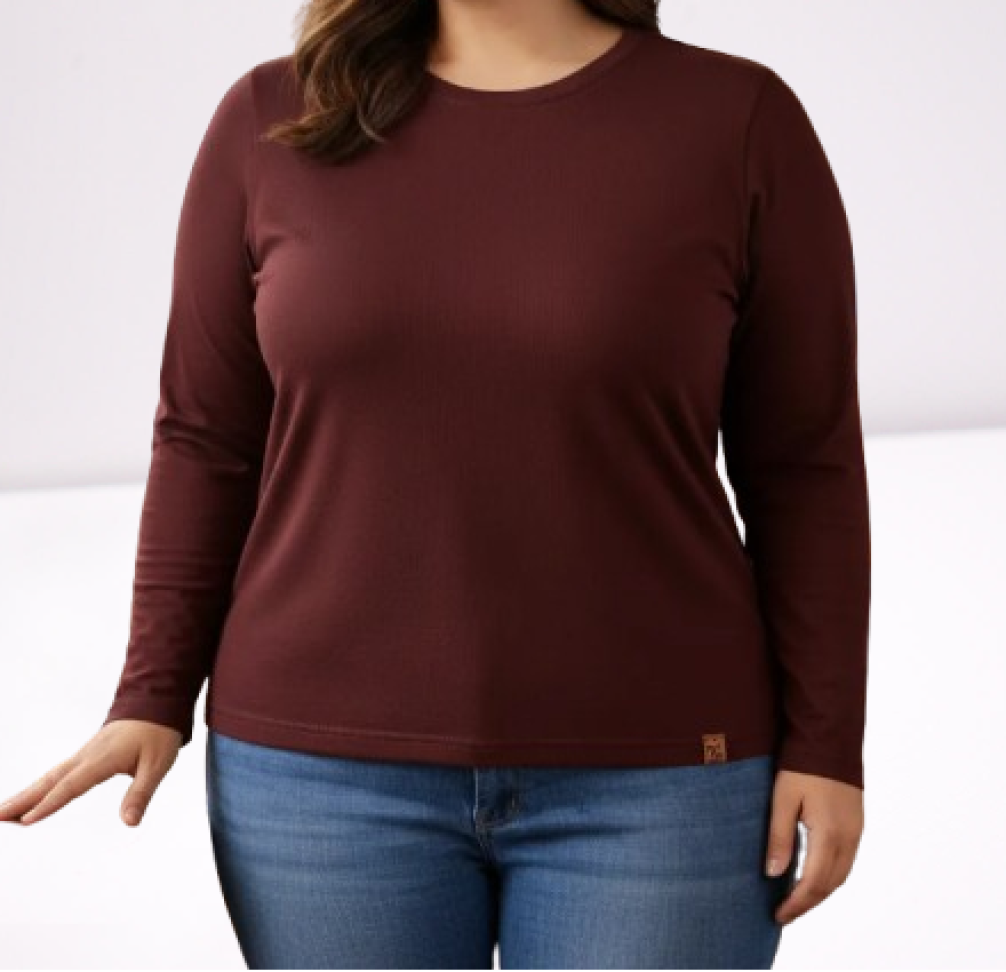 Blusa Peluciada Marsala GG Preta GG RefGR07