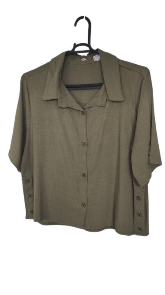 Camisa cropped botões laterais M, G - #2
