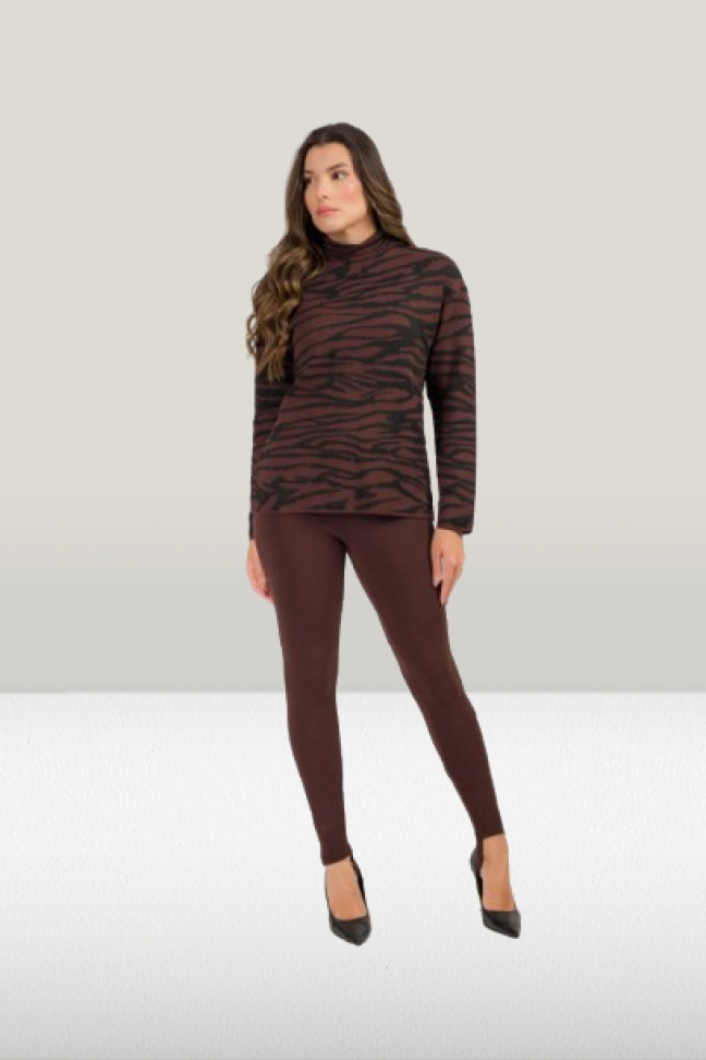 Blusa de Inverno em Poliviscose Print M RefA5619