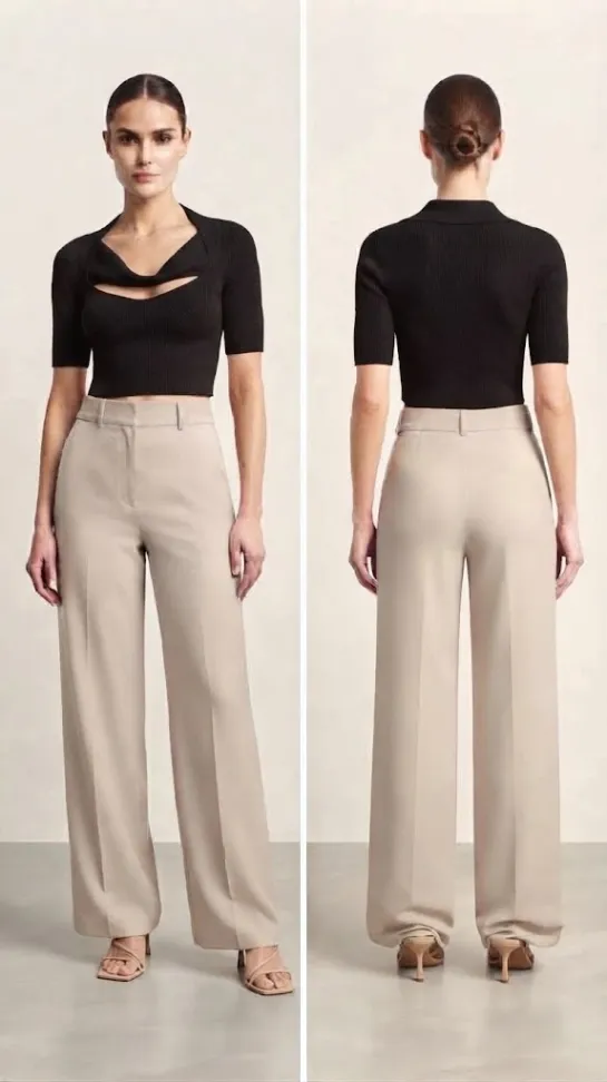 Calça Viscolinho P LKA111 - #1