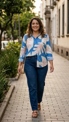 Camisa Estampada M, GG