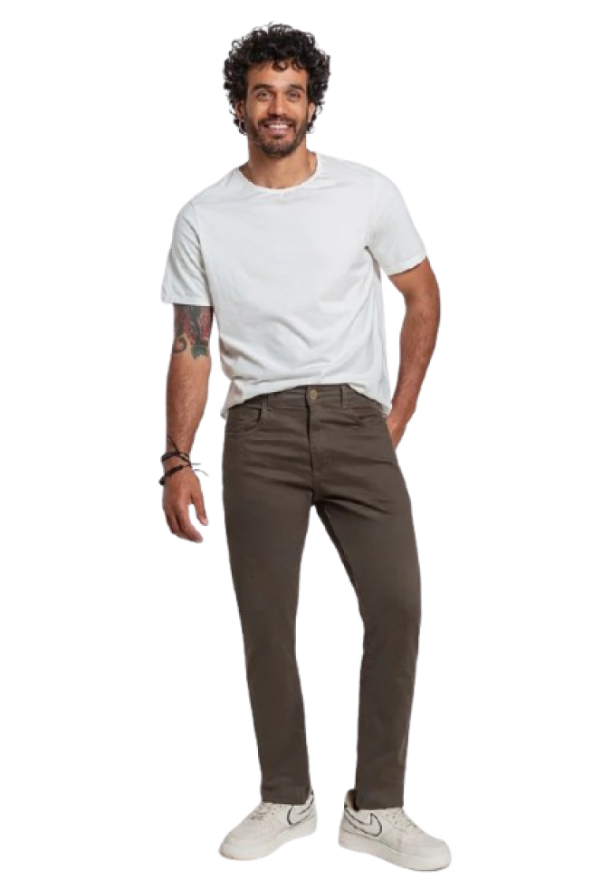 Calça Skinny Verde Militar 42, 44, 46
