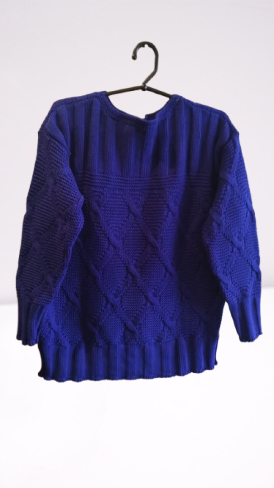 Blusão Tricot Azul Noite G1 Reftk25935