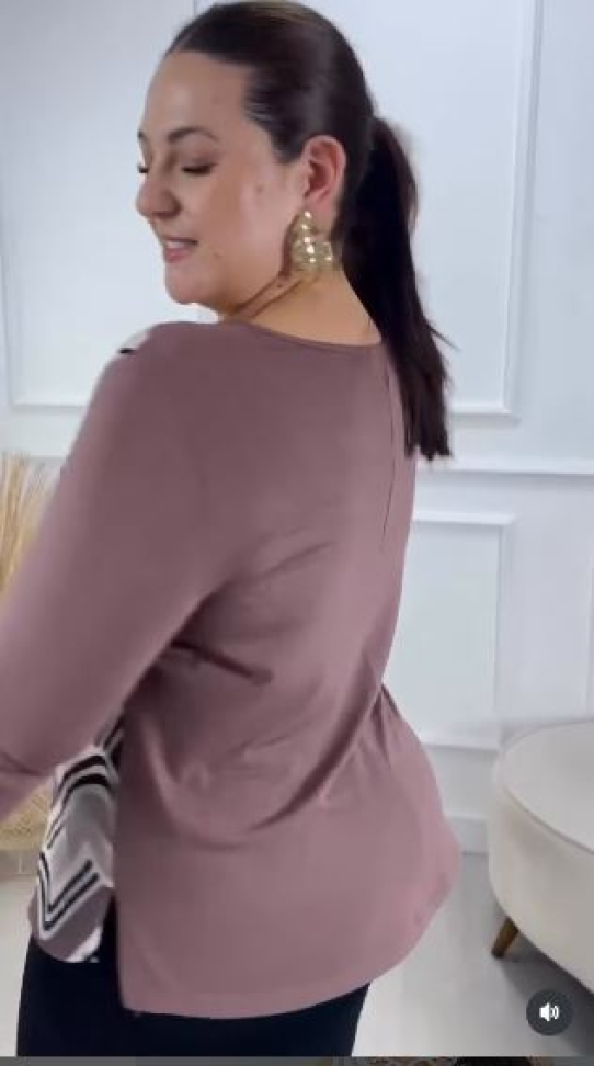 Blusa decote vazado G - #1