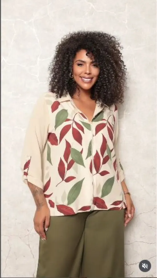 Camisa Estampada M, G