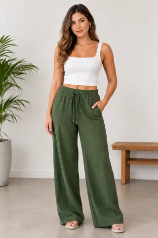 Calça Preta G, Verde G MUN5014