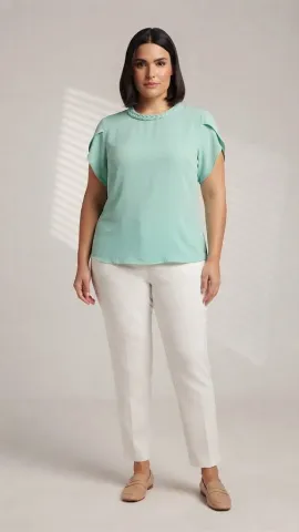 Blusa Plus Verde G2 EXP3528