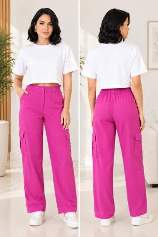 Calça Cargo Pink M EXP1156300
