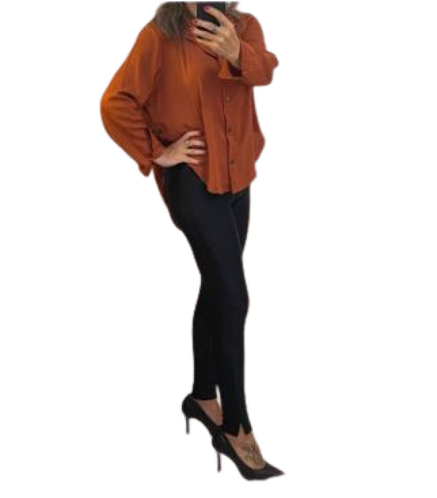 Camisa Assimétrica terracota M, G - #3