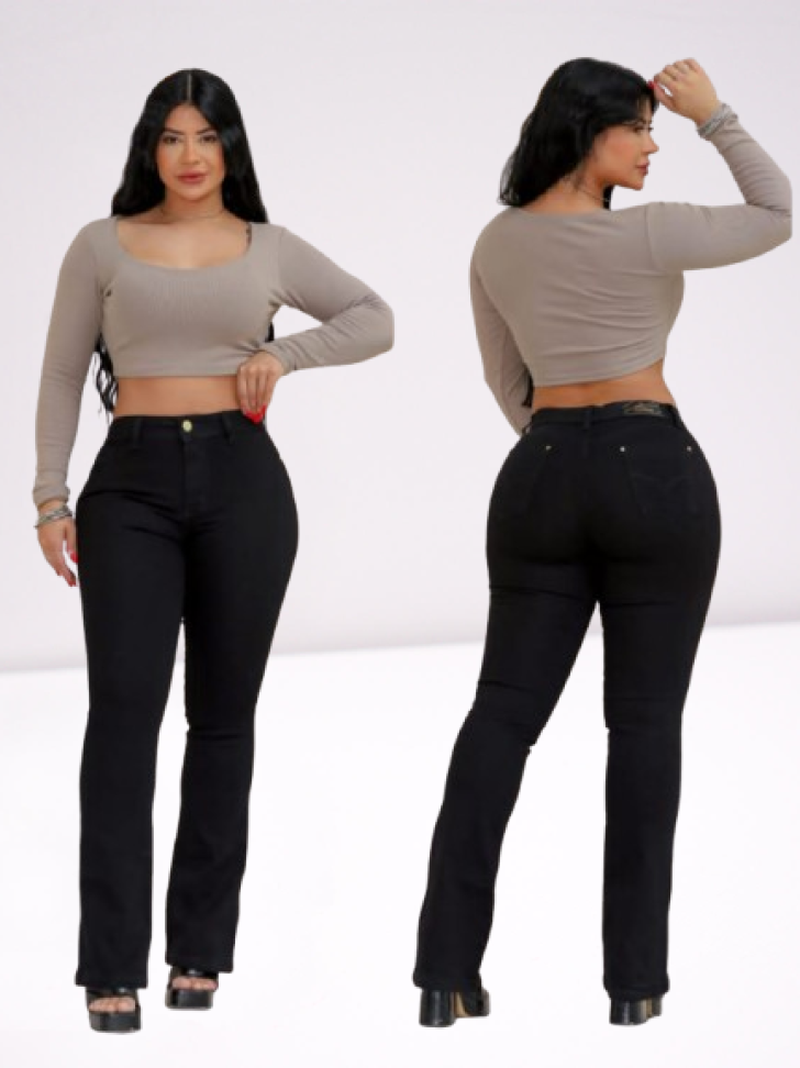 Calça Fleur Preta 46 RefCH2536