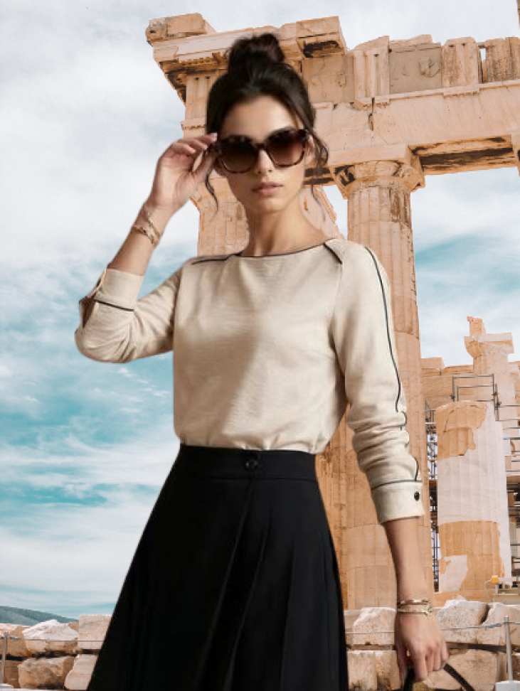 Blusa Branca 42 Castor 40 Rosê 42 RefREN26045