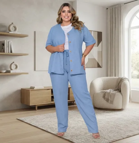 Conj Calça e Camisa 44, 46 MEL10657