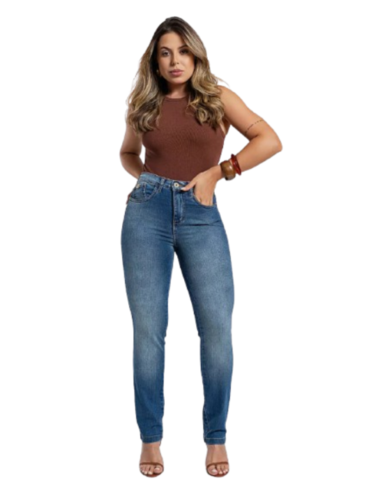 Calça Jeans Reta 38, 40, 42, 44 Blj25849