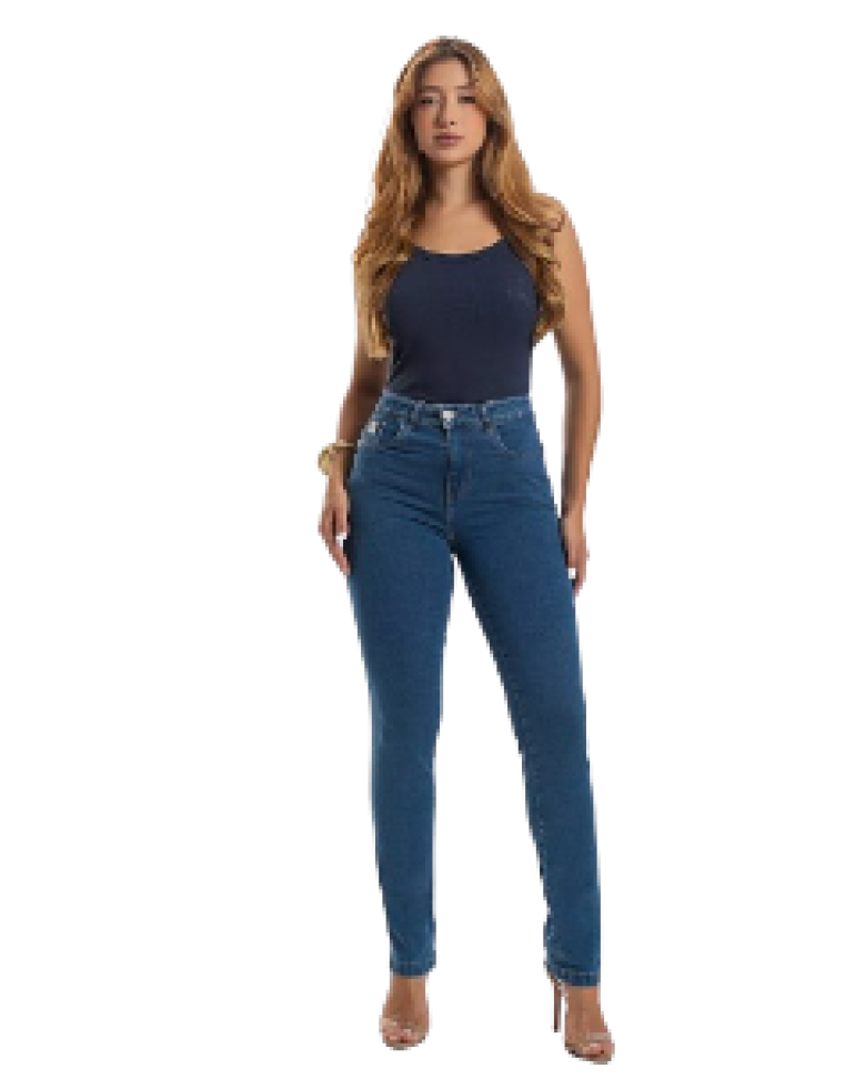 Calça Jeans Reta 38, 42, 46 Blj25695