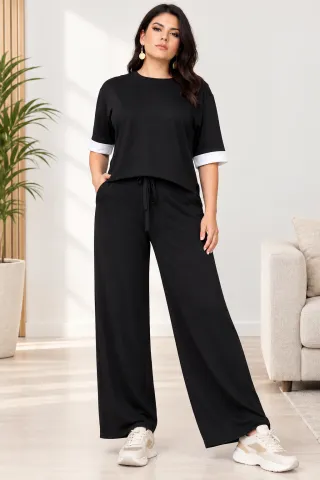 Conjunto Preto P, M