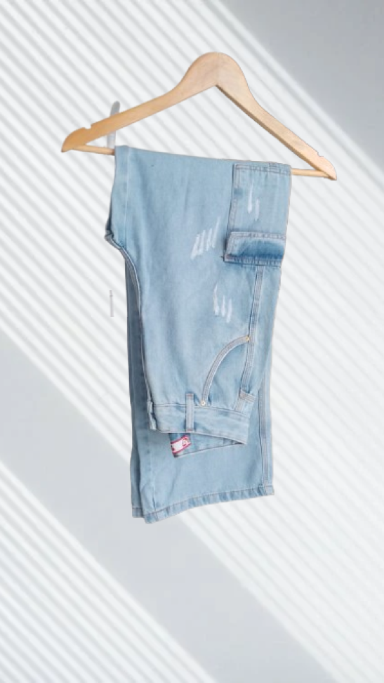 Calça Cargo Wide Leg 36