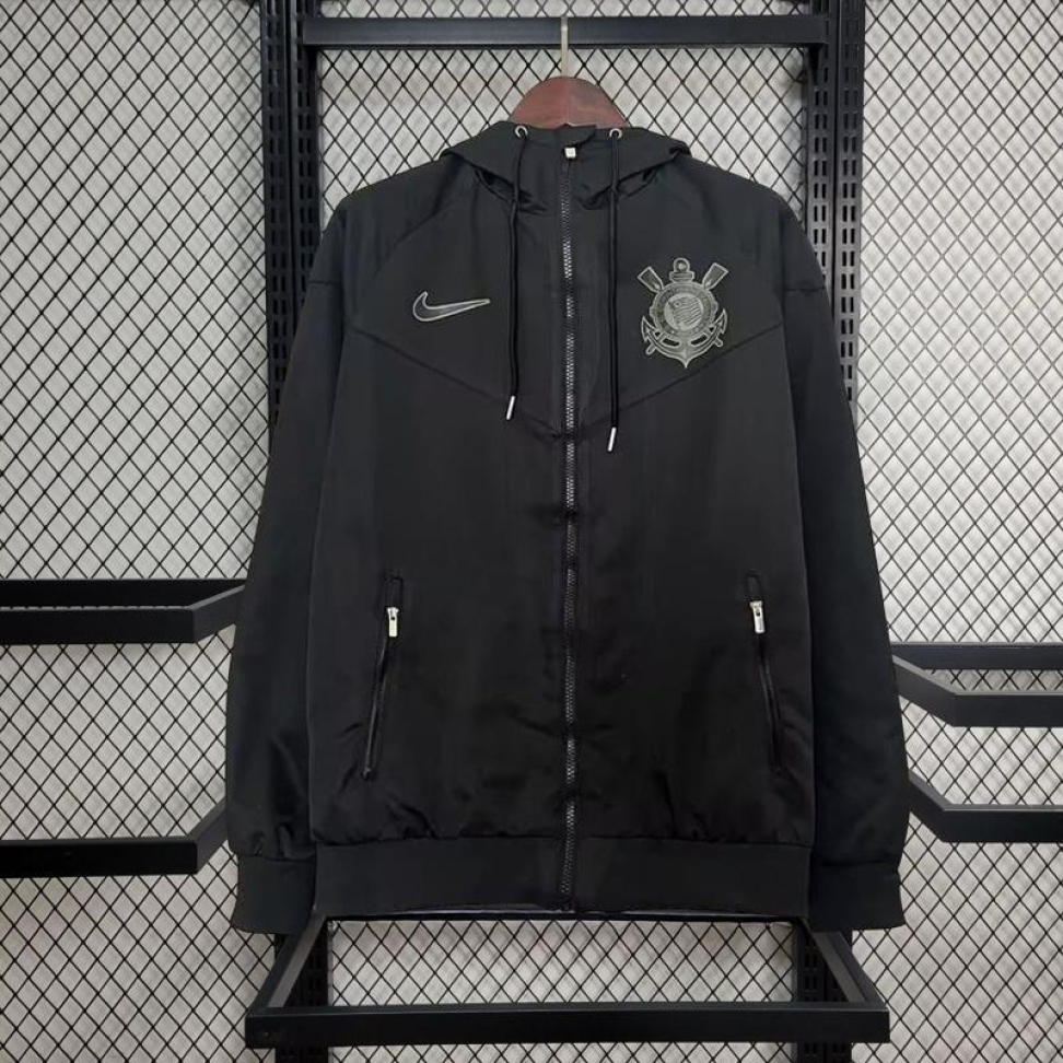 Corta Vento Corinthians Preto 25/26